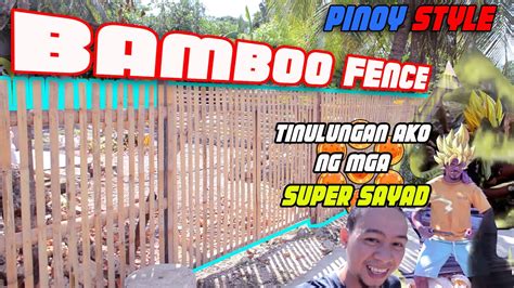 bakod ng bahay|BAMBOO FENCE PINOY STYLE⎮PAANO GUMAWA NG .